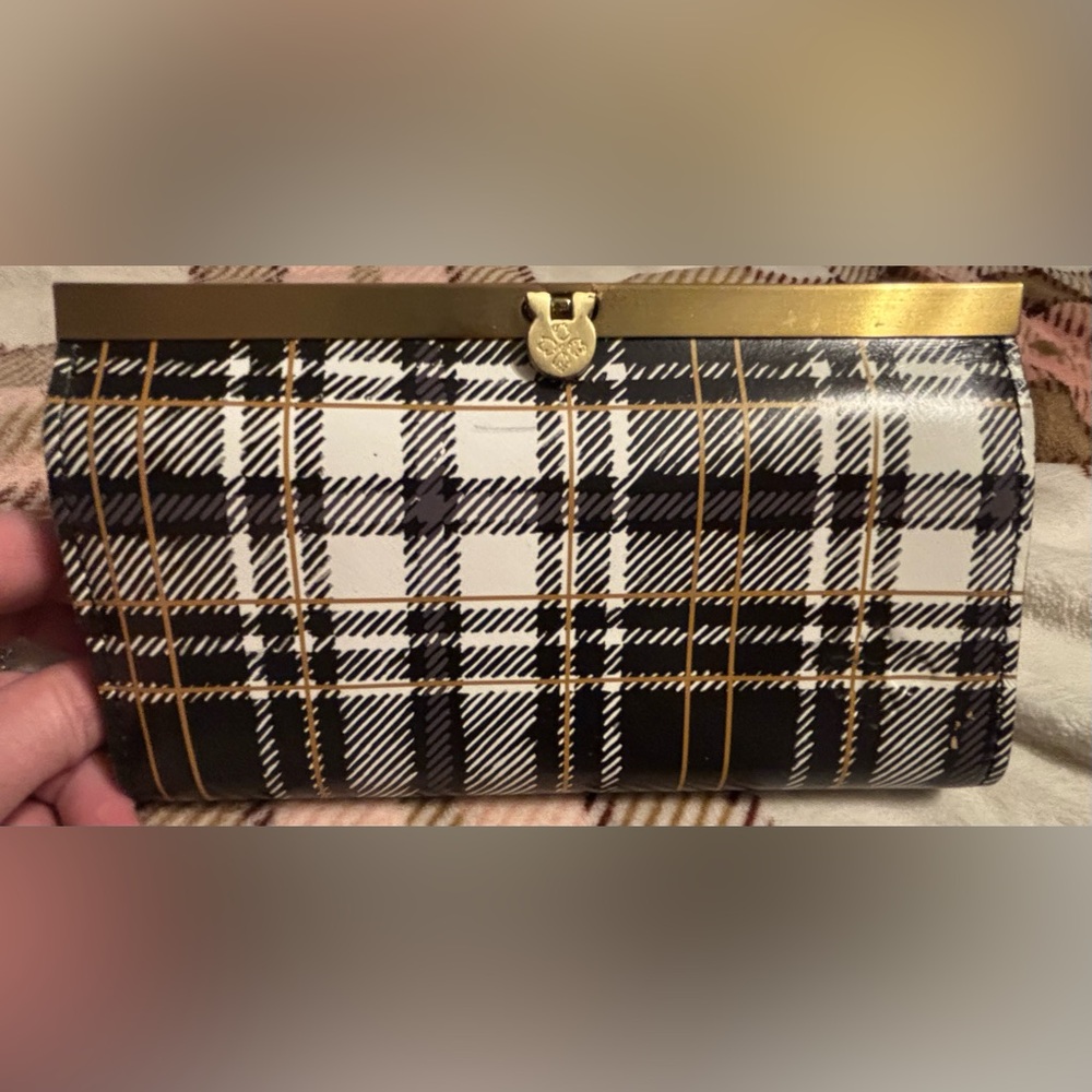 Patricia Nash Women's Nazari Plaid Leather Cauchy Clutch Wallet.